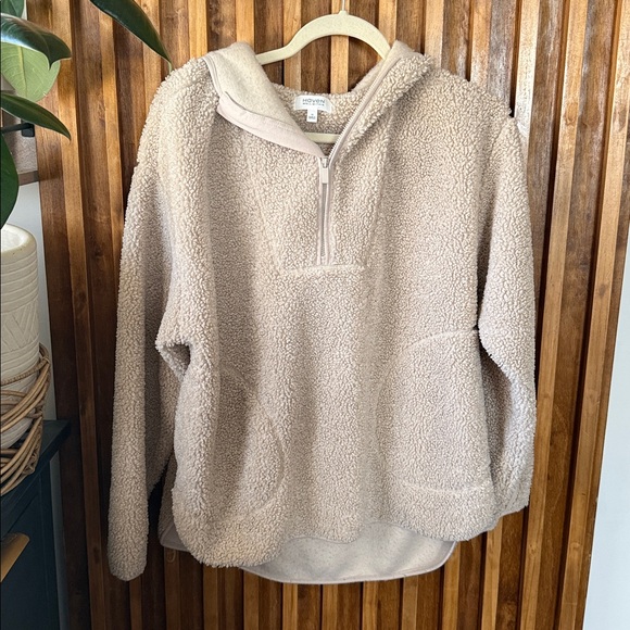 Haven Well Within Sherpa Half Zip Hoodie. Size M - Picture 2 of 9